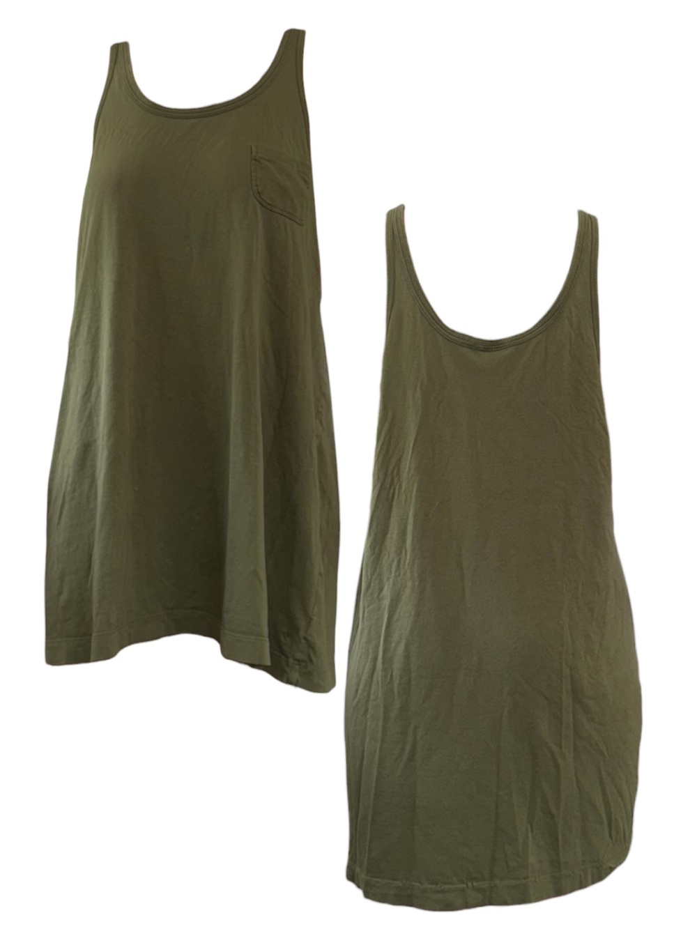 American Eagle Outfitters Olive Green Mini Tank Dress